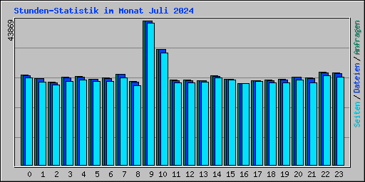 Stunden-Statistik im Monat Juli 2024