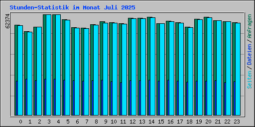 Stunden-Statistik im Monat Juli 2025