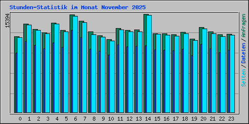 Stunden-Statistik im Monat November 2025